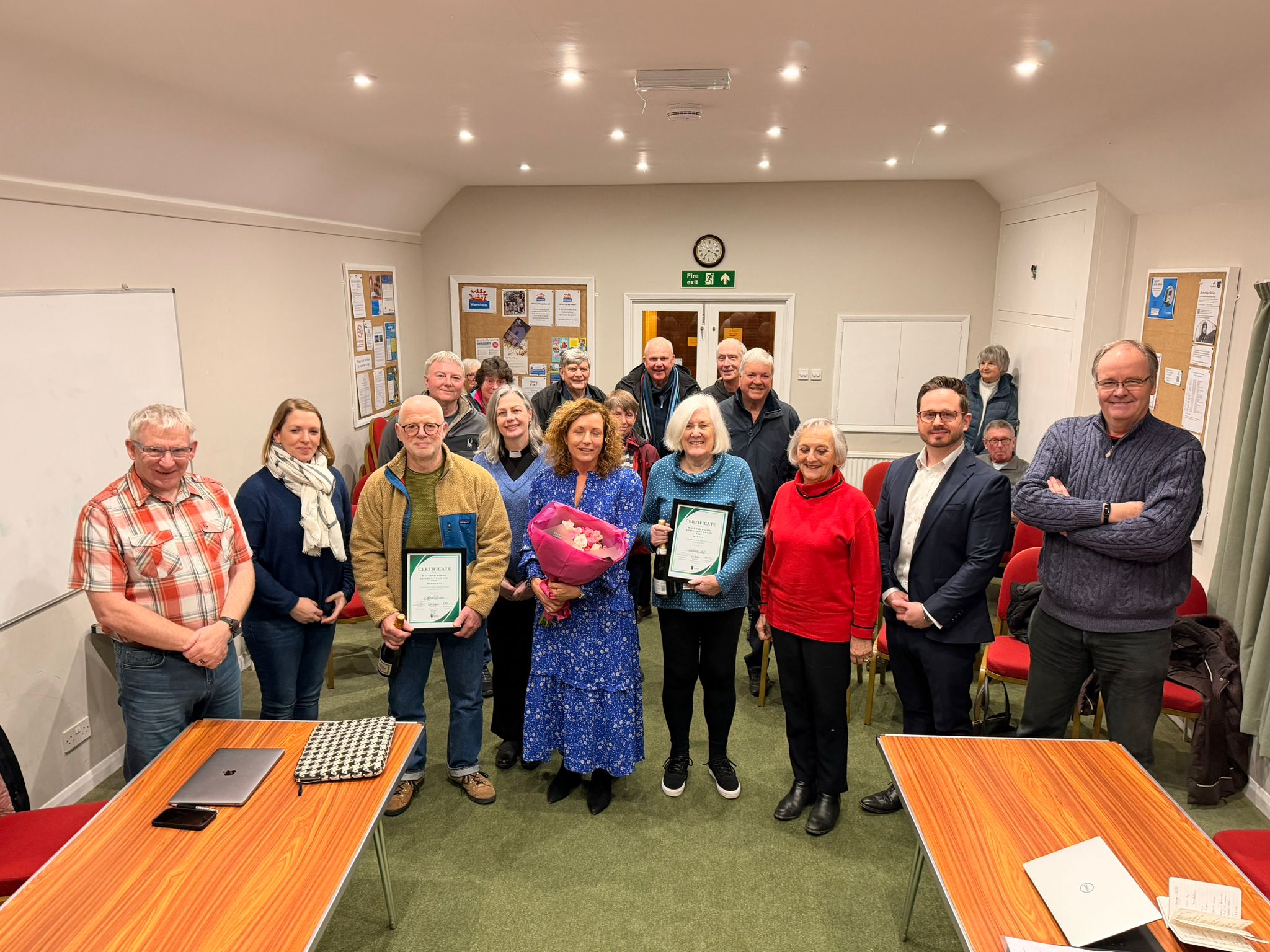 Winner at the First Warnham Parish Community Awards